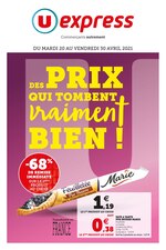 Catalogue U Express à Créteil, avec 10 pages Prospectus U Express à Créteil, "Des prix qui tombent vraiment bien !", 10 pages, 20/04/2021 - 30/04/2021