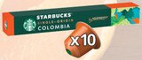 Capsules de café x10 colombia - STARBUCKS PAR NESPRESSO en promo chez Intermarché Super Amiens à 6,58 €