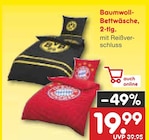 Baumwoll-Bettwäsche, 2-tlg. von Borussia Dortmund im aktuellen Netto Marken-Discount Prospekt
