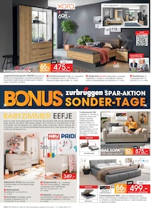 Kleiderschrank im aktuellen Zurbrüggen Prospekt (Bremen) Kleiderschrank im Zurbrüggen Prospekt "BONUS SONDER-TAGE" mit 58 Seiten (Bremen)
