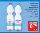 Natürliches Mineralwasser Naturell Angebote von Gerolsteiner bei Marktkauf Hof für 0,79 €