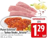 Aktuelles Puten-Schnitzel Angebot bei EDEKA in Augsburg ab 1,29 €
