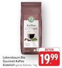 Aktuelles Bio Gourmet Kaffee klassisch Angebot bei E center in Ludwigsburg ab 19,99 €