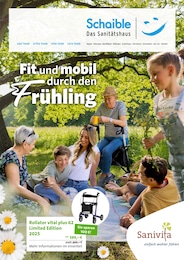 Aktueller Schaible GmbH Sanitätshäuser Prospekt für Herrenberg: Fit und mobil durch den Frühling mit 6} Seiten, 13.03.2025 - 31.05.2025