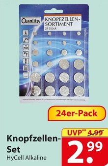 Knopfzellen-Set bei famila Nordost in Pinneberg Knopfzellen-Set im Angebot bei famila Nordost Pinneberg für 2,99 €