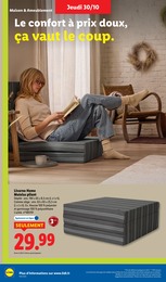 Prix et réduction Matelas Pliant dans le prospectus Lidl en cours Offre Matelas Pliant dans le catalogue Lidl du moment à la page 46