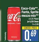 Aktuelles Coca-Cola, Fanta, Sprite oder mezzo mix Angebot bei EDEKA in Straubing ab 0,69 €