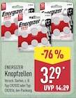 Aktuelles Knopfzellen Typ CR2032 Angebot bei ALDI Nord in Braunschweig ab 3,29 €
