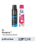 Deospray von Fa im aktuellen Metro Prospekt