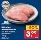 Aktuelles Hähnchen-Minutenschnitzel Angebot bei Netto Marken-Discount in Hamburg ab 3,99 €