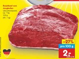 Aktuelle Rindfleisch Angebote bei Netto Marken-Discount in Bremen Aktuelles Roastbeef vom Jungbullen Angebot bei Netto Marken-Discount in Bremen ab 2,00 €