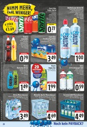 Mineralwasser Angebot im aktuellen E center Prospekt auf Seite 20