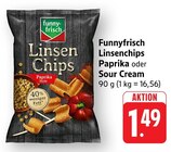 Linsenchips Paprika Angebote von Funnyfrisch bei EDEKA Memmingen für 1,49 €