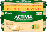 ACTIVIA VANILLE - DANONE - Auchan Hypermarché ACTIVIA VANILLE - DANONE à 3,21 € dans le catalogue Auchan Hypermarché