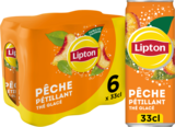 LIPTON PÉTILLANT PÊCHE CANETTES - LIPTON - Auchan Hypermarché à Nancy LIPTON PÉTILLANT PÊCHE CANETTES - LIPTON en promo chez Auchan Hypermarché Nancy à 2,51 €