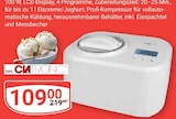 GLOBUS Erfurt - Eiscreme-/Joghurtmaschine Angebot im Prospekt Eiscreme-/Joghurtmaschine bei GLOBUS im Erfurt Prospekt für 109,00 €