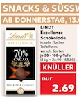 Excellence Schokolade von Lindt im aktuellen Kaufland Prospekt für 2,69 €