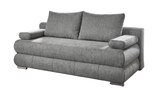 Schlafsofa grau Bettkasten ausziehbar Federkern 199 cm - BORNA Angebote bei Die Möbelfundgrube Neunkirchen für 479,99 €