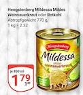 Aktuelles Mildessa Mildes Weinsauerkraut Angebot bei GLOBUS in Saarbrücken ab 1,79 €