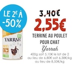 Terrine au Poulet pour Chat - YARARH à 2,55 € dans le catalogue Naturalia