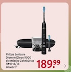 Sonicare DiamondClean 9000 elektrische Zahnbürste HX9913/18 schwarz Angebote von Philips bei Rossmann Kaufbeuren für 189,99 €