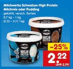 High Protein Milchreis oder Pudding im Netto Marken-Discount Prospekt High Protein Milchreis oder Pudding von Milchwerke Schwaben im aktuellen Netto Marken-Discount Prospekt für 2,22 €
