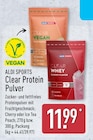 Aktuelles Clear Vegan Protein Pulver Ice Tea Peach Angebot bei ALDI Nord in Solingen (Klingenstadt) ab 11,99 €