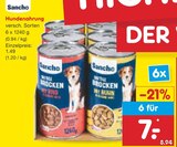 Hundenahrung im Angebot bei Netto Marken-Discount in Dachau Hundenahrung Angebote von Sancho bei Netto Marken-Discount Dachau für 1,49 €