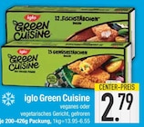 Green Cuisine 12 Fischstäbchen im EDEKA Prospekt Green Cuisine 12 Fischstäbchen von iglo im aktuellen EDEKA Prospekt für 2,79 €
