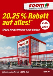 toom Baumarkt Prospekt für Gera: "Respekt, wer's selber macht.", 4 Seiten, 30.08.2025 - 06.09.2025