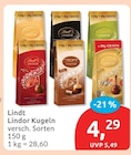Lindor Kugeln von Lindt für 4,29 € bei budni im Angebot Lindor Kugeln von Lindt im aktuellen budni Prospekt