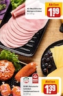 Aktuelles Alt Westfälischer Metzgerschinken oder REWE Hausmarke Schinken Zwiebelmettwurst Angebot bei REWE in Herne ab 1,39 €