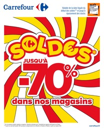 Catalogue Carrefour en cours à Savignac et aux alentours : «SOLDES» avec 18 pages, valable du 08/01/2025 au 04/02/2025