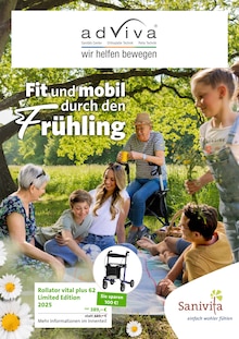 Aktueller adViva GmbH Prospekt "Fit und mobil durch den Frühling" Seite 1 von 6 Seiten