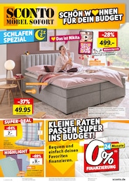 Sconto SB Prospekt für Niepars mit 8} Seiten Sconto SB Prospekt für Niepars: "SCHLAFEN SPEZIAL", 8 Seiten, 07.06.2025 - 27.06.2025
