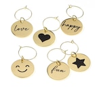dm-drogerie markt - Glasmarkierer-Set aus Metall, gold (2,5x0,2 cm) Angebot im Prospekt Glasmarkierer-Set aus Metall, gold (2,5x0,2 cm) bei dm-drogerie markt im Prospekt "" für 6,95 €
