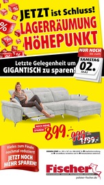 Aktueller Polstermöbel Fischer Möbel & Einrichtung Prospekt in Pilsach und Umgebung, "JETZT IST SCHLUSS - LAGERRÄUMUNG HÖHEPUNKT" mit 14 Seiten, 25.04.2026 - 29.04.2026