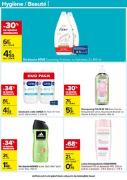 Prix et réduction Shampooing dans le prospectus Carrefour en cours Offre Shampooing dans le catalogue Carrefour du moment à la page 67