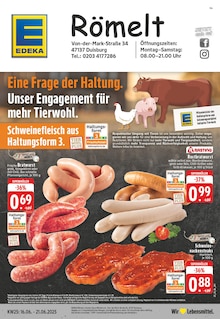 Aktueller EDEKA Prospekt "Aktuelle Angebote" für Duisburg Aktueller EDEKA Prospekt für Duisburg mit Seiten