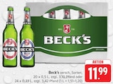 Aktuelles Beck's Angebot bei Trinkgut in Pforzheim ab 11,99 €