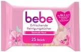 Erfrischende Reinigungstücher von bebe für 1,99 € bei REWE im Angebot Erfrischende Reinigungstücher von bebe im aktuellen REWE Prospekt