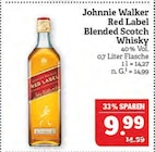 Red Label Blended Scotch Whisky Angebote von Johnnie Walker bei Marktkauf Erlangen für 9,99 €