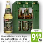 EDEKA Gossersweiler-Stein - Bio-Apfelsaft klar Angebot im Prospekt Bio-Apfelsaft klar bei EDEKA im Gossersweiler-Stein Prospekt für 9,99 €