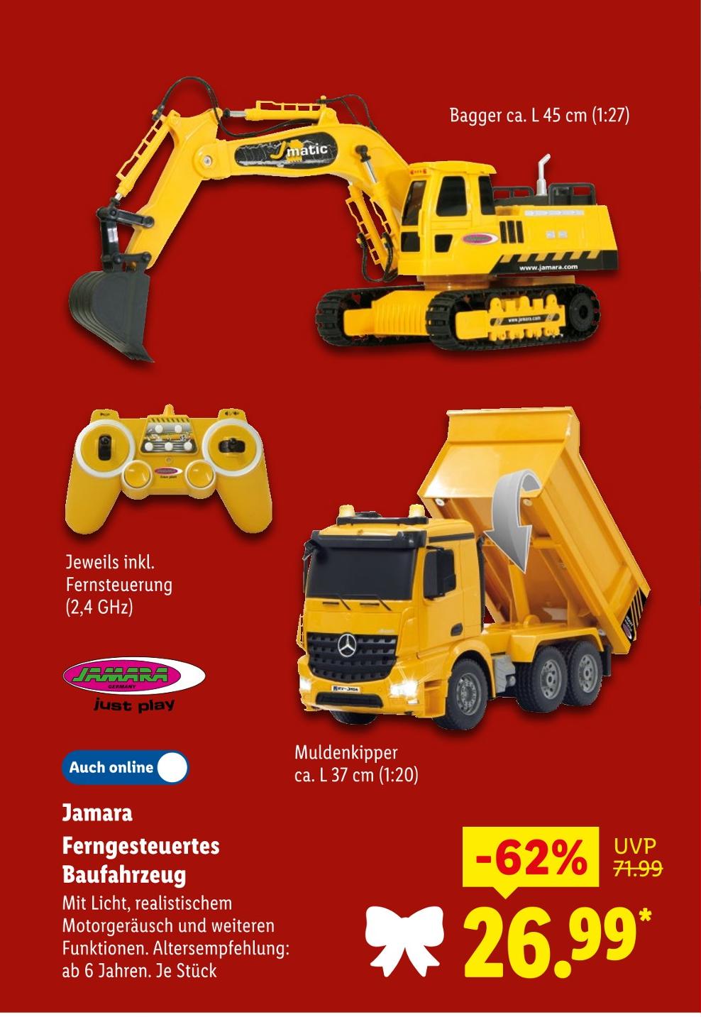 Ferngesteuertes Baufahrzeug Bagger