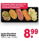 Aktuelles Lachs-Thunfisch Nigiri & Gunkan Angebot bei E center in Heidelberg ab 8,99 €