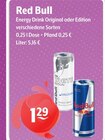 Energy Drink Original im Angebot bei Getränke Hoffmann in Hof Energy Drink Original Angebote von Red Bull bei Getränke Hoffmann Hof für 1,29 €