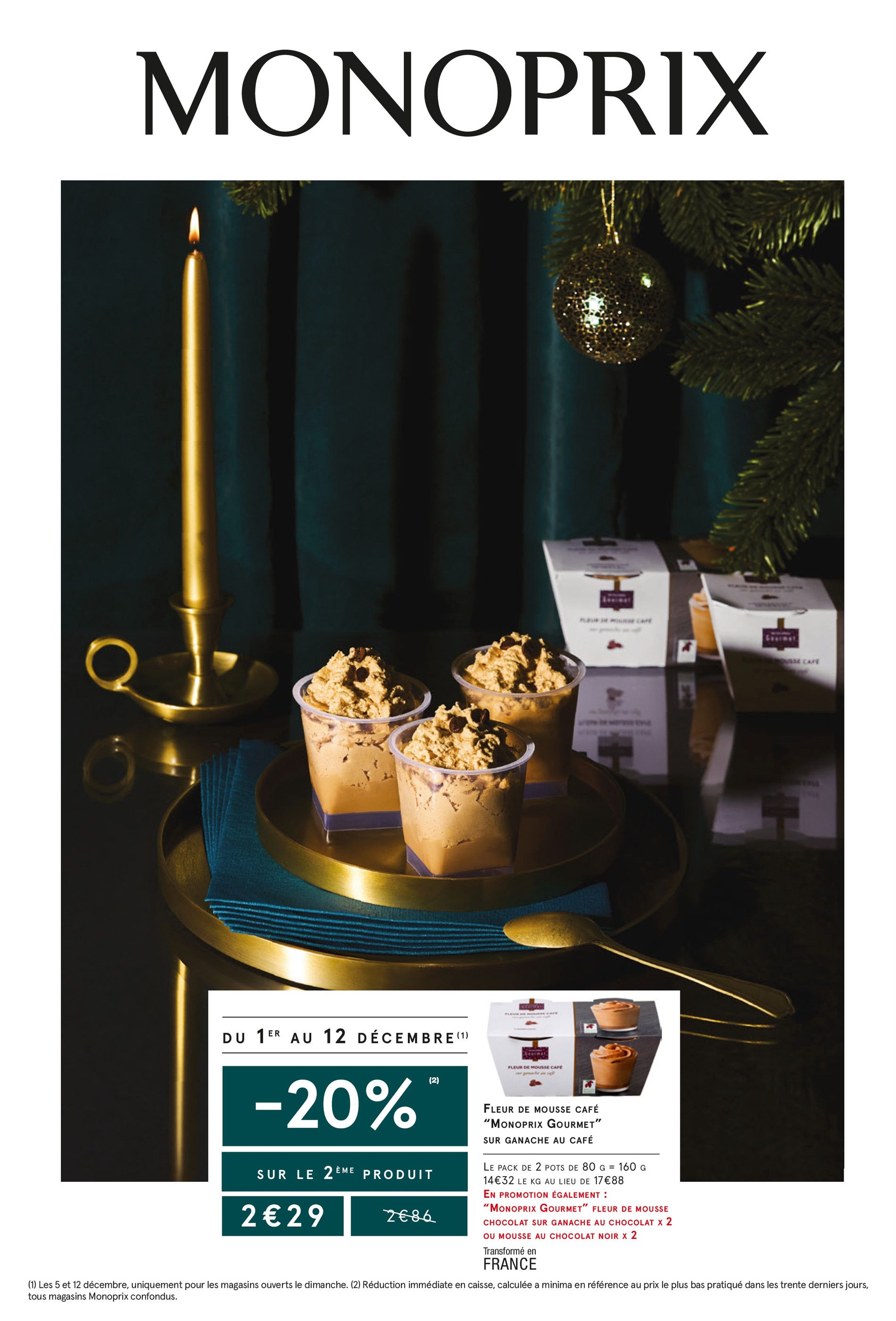 Catalogue Monoprix à Asnières-sur-Seine, avec 45 pages Prospectus Monoprix à Asnières-sur-Seine, "-20% sur le 2ème produit", 45 pages, 01/12/2021 - 12/12/2021