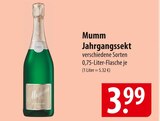 Mumm Jahrgangssekt Angebote bei famila Nordost Neustadt für 3,99 €