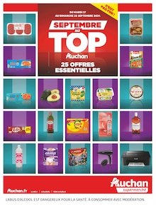 Prospectus Auchan Supermarché de la semaine "SEPTEMBRE AU TOP" avec 1 pages, valide du 17/09/2024 au 22/09/2024 pour Portes-lès-Valence et alentours