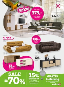 Sitzmöbel im mömax Prospekt "Lass KNUT sein! SALE bis -70%" mit 12 Seiten (Karlsruhe)
